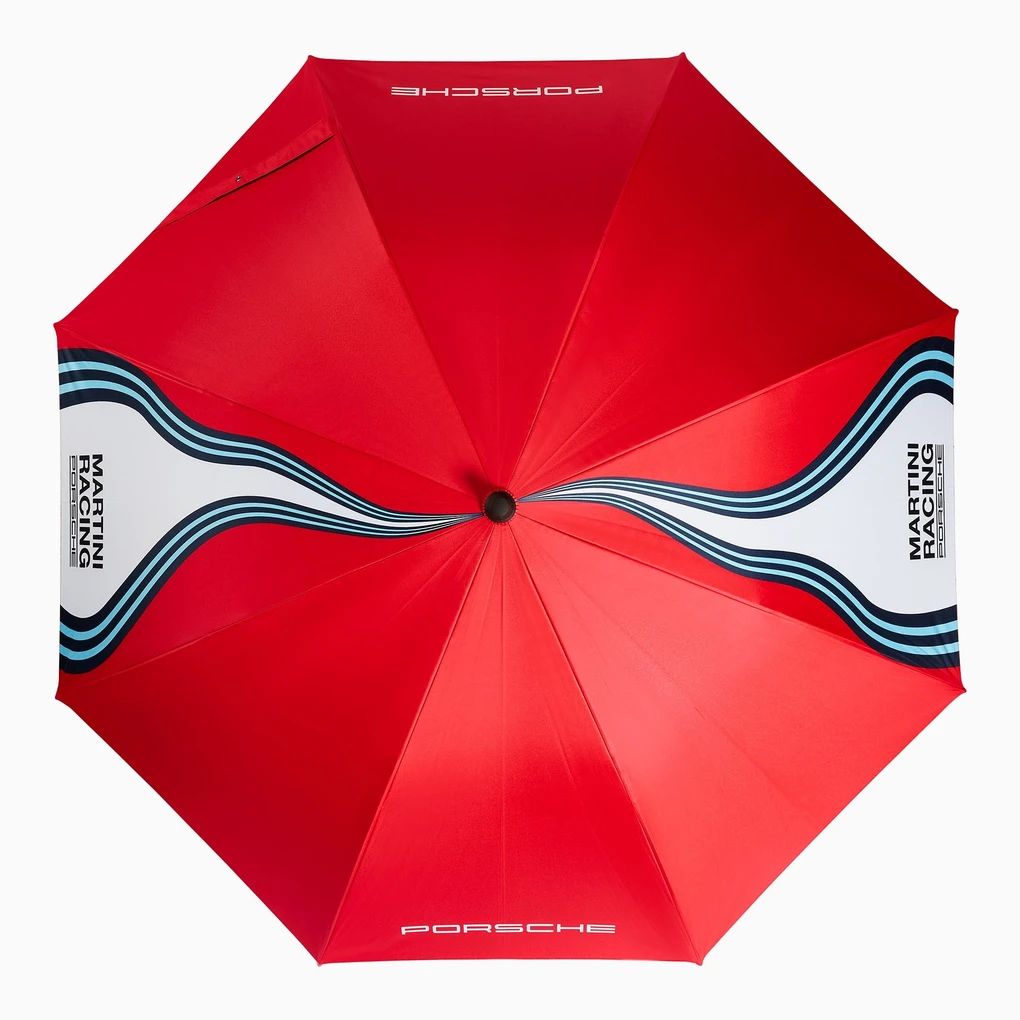 Porsche Martini Racing Regenschirm in Weiss/Rot/Blau