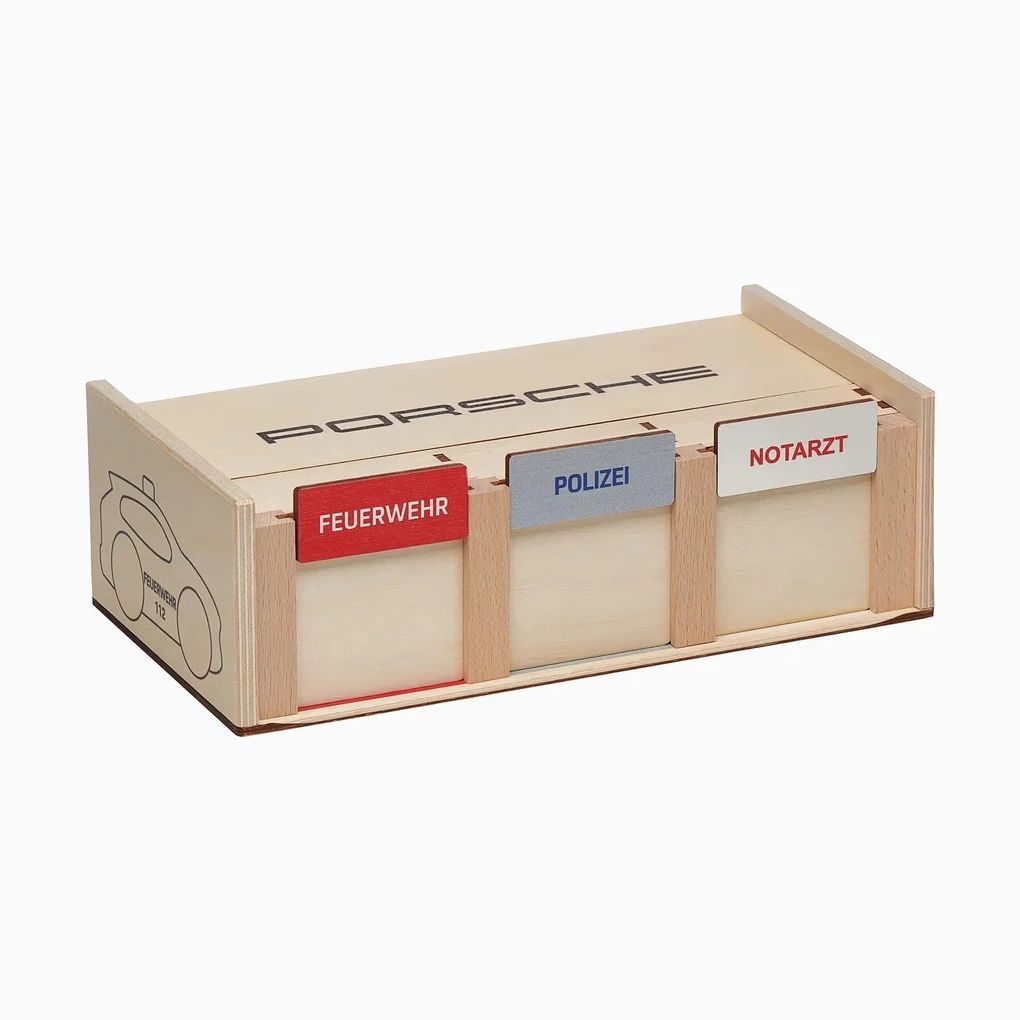 Einsatzfahrzeuge-Set Holz